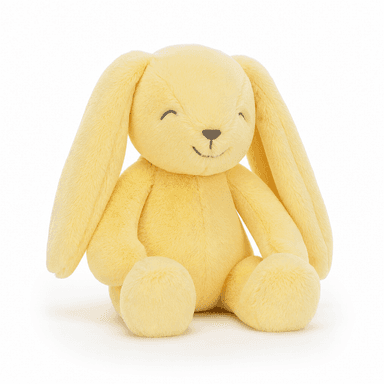Honeyhop Plush Bunny, 12 Inch, Butter Yellow on a white background