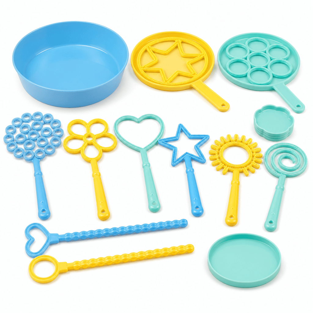 Jumbo Bubble Wand Set, 12 Pieces on a white background