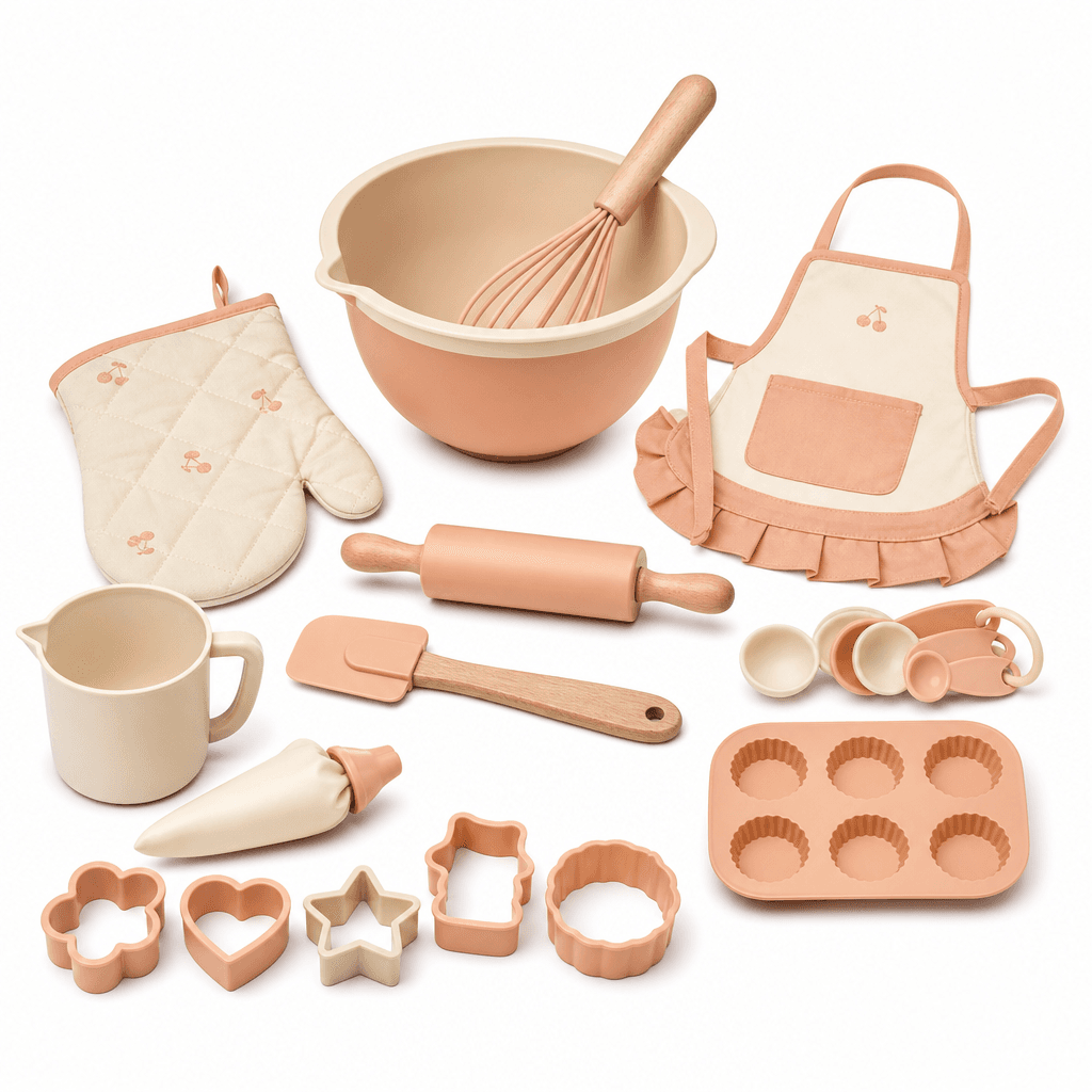 Little Baker Pretend Baking Set, 21 Pieces on a white background
